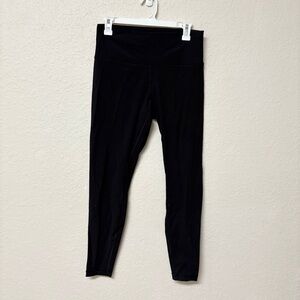 Lululemon Wunder Under High Rise Leggings Size 10 Black Gym Yoga 28”